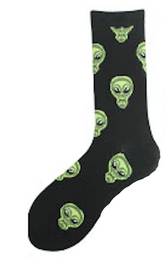 Wholesale ALIEN HEAD  Unisex Crew Socks